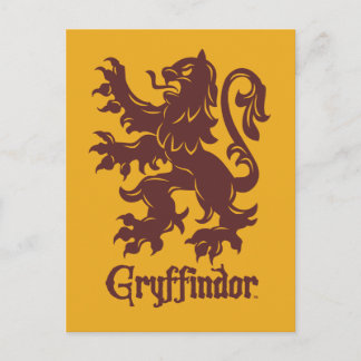 Carte Postale Harry Potter | Gryffindor Lion Graphic