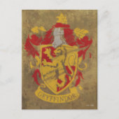 Carte Postale Harry Potter | Gryffindor - Retro House Crest (Devant)