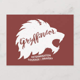 Carte Postale Harry Potter   GRYFFINDOR™ Typographie de silhouet
