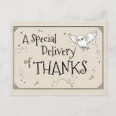 Carte Postale Harry Potter | Hedwig - Merci (Devant)