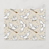 Carte Postale Harry Potter | Hedwig Pattern (Devant)