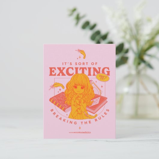 Carte Postale HARRY POTTER™ | Hermione Granger C'est excitant (Debout devant)