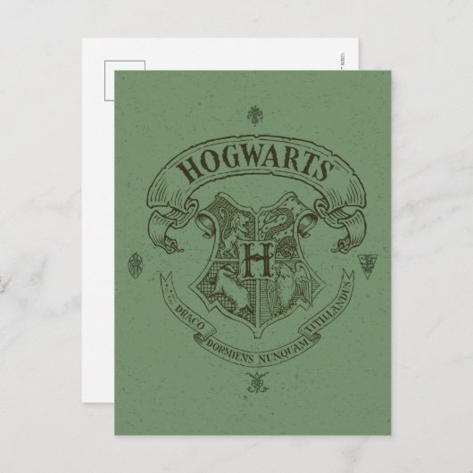 Carte Postale Harry Potter | Hogwarts Banner Crest (Devant / Derrière)