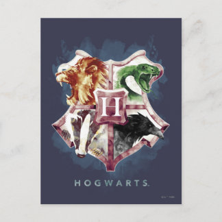 Carte Postale Harry Potter | HOGWARTS™ Crest Aquarelle