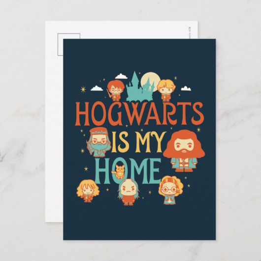 CARTE POSTALE HARRY POTTER™ | HOGWARTS™ EST MA MAISON (Devant / Derrière)