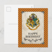 Carte Postale Harry Potter | Hogwarts Joyeux anniversaire (Devant / Derrière)