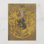 Carte Postale Harry Potter | Hufflepuff Crest Spray Paint (Devant)