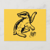 Carte Postale Harry Potter| Icône Badger de Hufflepuff (Devant)
