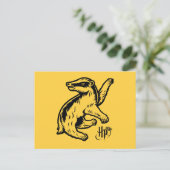 Carte Postale Harry Potter| Icône Badger de Hufflepuff (Debout devant)