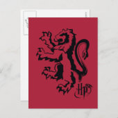 Carte Postale Harry Potter | Icône Lion Gryffindor (Devant / Derrière)