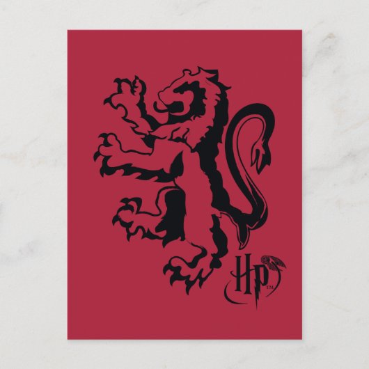 Carte Postale Harry Potter | Icône Lion Gryffindor (Devant)