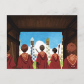 Carte Postale HARRY POTTER™ & l'équipe QUIDDITCH™ de GRYFFINDOR™ (Devant)