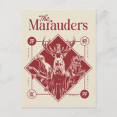 Carte Postale HARRY POTTER™ Les Marauders Animagus Graphisme (Devant)