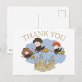 Carte Postale Harry Potter magique et merci à Poudlard (Devant / Derrière)