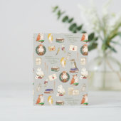 Carte Postale HARRY POTTER™ | Motif de lettre de hibou (Debout devant)