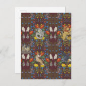 Carte Postale HARRY POTTER™ | Motif d'icône aquarelle bordeaux (Devant / Derrière)