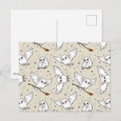 Carte Postale Harry Potter | Motif Hedwig (Devant / Derrière)