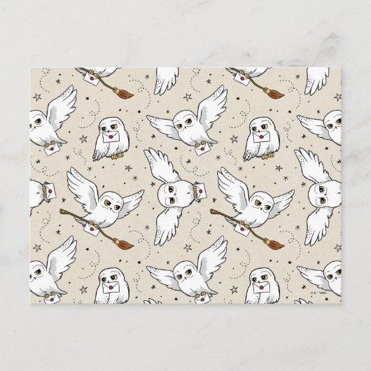 Carte Postale Harry Potter | Motif Hedwig (Devant)