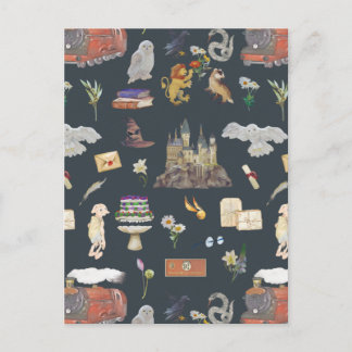 Carte Postale HARRY POTTER™ | Motif icônes