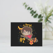 Carte Postale Harry Potter Quidditch chercheur de dessin animé (Debout devant)