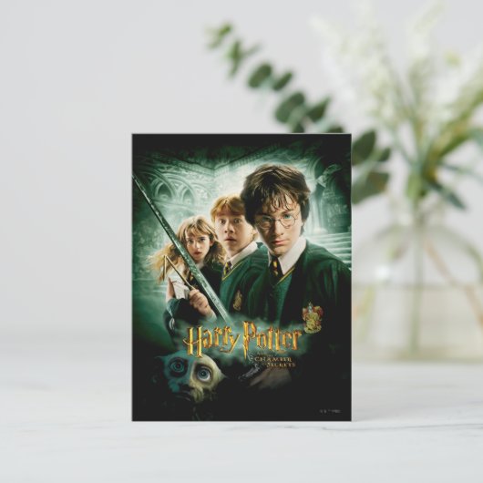 Carte Postale Harry Potter Ron Hermione Groupe Dobby Saisie (Debout devant)