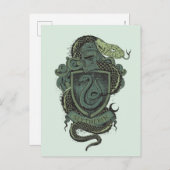 Carte Postale Harry Potter | Slytherin Crest (Devant / Derrière)