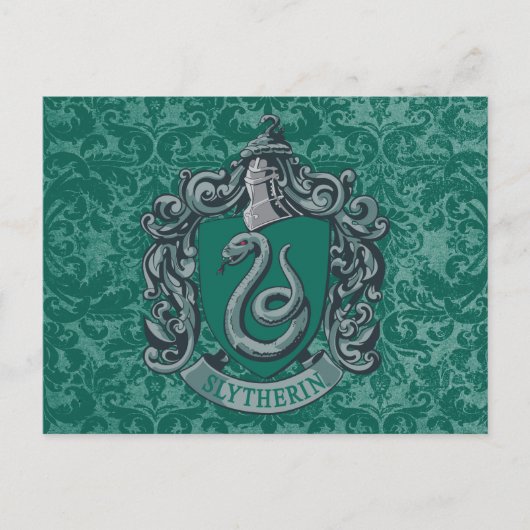 Carte Postale Harry Potter | Slytherin Crest Green (Devant)