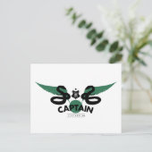 Carte Postale Harry Potter | SLYTHERIN™ House Quidditch Capitain (Debout devant)