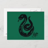 Carte Postale Harry Potter | Slytherin Snake Icon (Devant / Derrière)