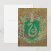 Carte Postale Harry Potter | Slytherin vintage (Devant / Derrière)