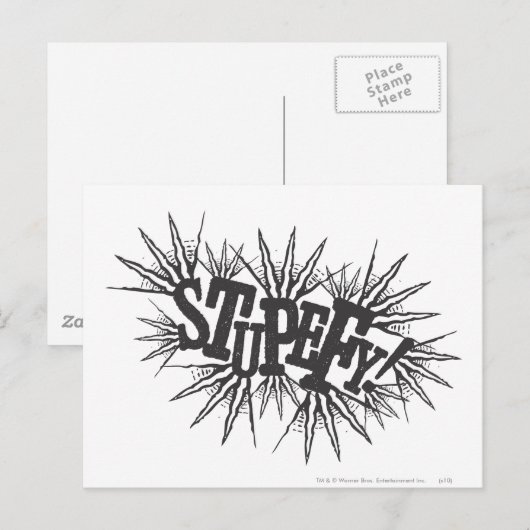 Carte Postale Harry Potter Sortilège | Stupefy! (Devant / Derrière)
