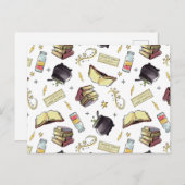 Carte Postale HARRY POTTER™ Spects & Books Motif (Devant / Derrière)