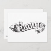 Carte Postale Harry Potter Spell | Oblivier (Devant / Derrière)