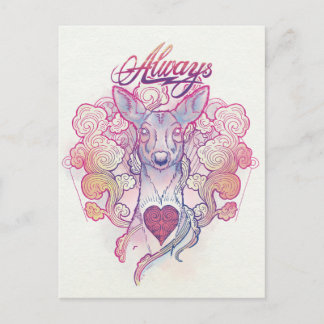 Carte Postale Harry Potter Spell| "Toujours" Doe Patronus