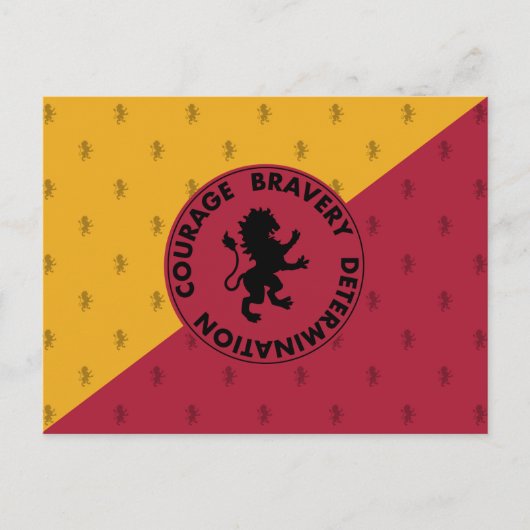 Carte Postale Harry Potter | Traits de la maison GRYFFINDOR™ Gra (Devant)