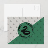 Carte Postale Harry Potter | Traits de la maison SLYTHERIN™ Grap (Devant / Derrière)
