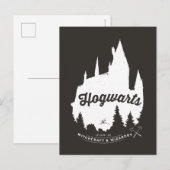 Carte Postale Harry Potter | Typographie du château de Poudlard™ (Devant / Derrière)
