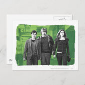 Carte Postale Harry, Ron et Hermione 1 (Devant / Derrière)