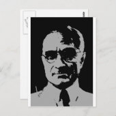 Carte Postale Harry S. Truman silhouette (Devant / Derrière)