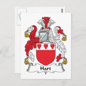 Carte Postale Hart Family Crest (Devant / Derrière)