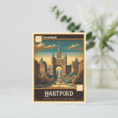 Carte Postale Hartford, Connecticut | VINTAGE (Debout devant)