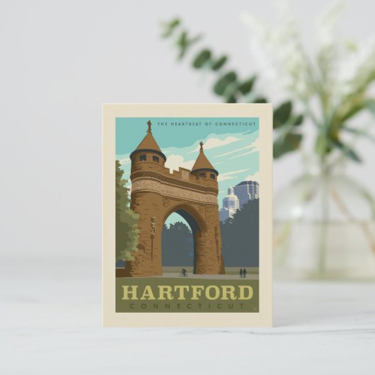 Carte Postale Hartford, CT (Debout devant)