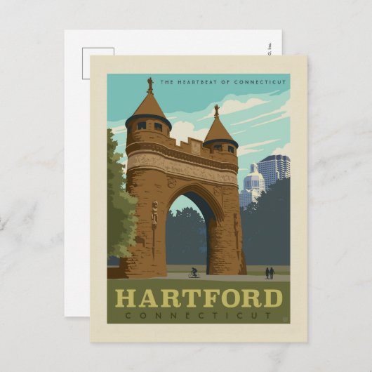 Carte Postale Hartford, CT (Devant / Derrière)