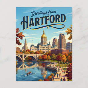 Carte Postale Hartford États-Unis