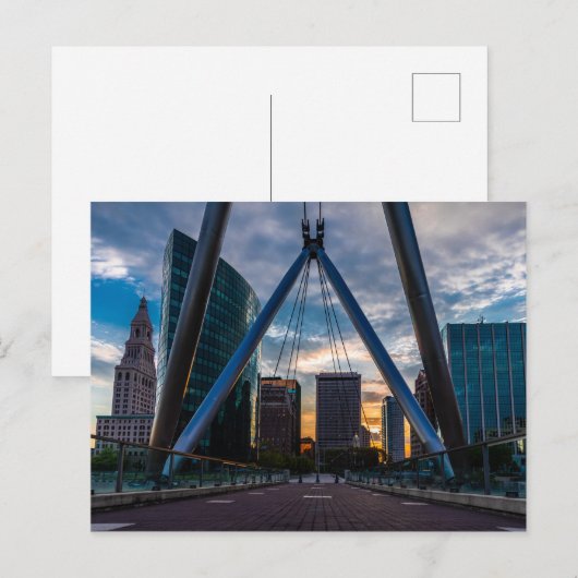 Carte Postale Hartford Sunset (Devant / Derrière)