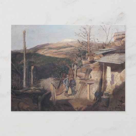 Carte Postale Hartmanswillerkopf, Vue de Roche-Sermet, 1915 (Devant)