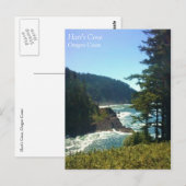 Carte Postale Hart's Cove, côte de l'Oregon (Devant / Derrière)