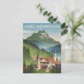 Carte Postale Harz Mountains Allemagne vintage (Debout devant)