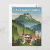 Carte Postale Harz Mountains Allemagne vintage (Devant / Derrière)