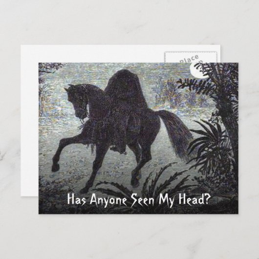 Carte Postale Has Anyone Lacs My Head (Devant / Derrière)